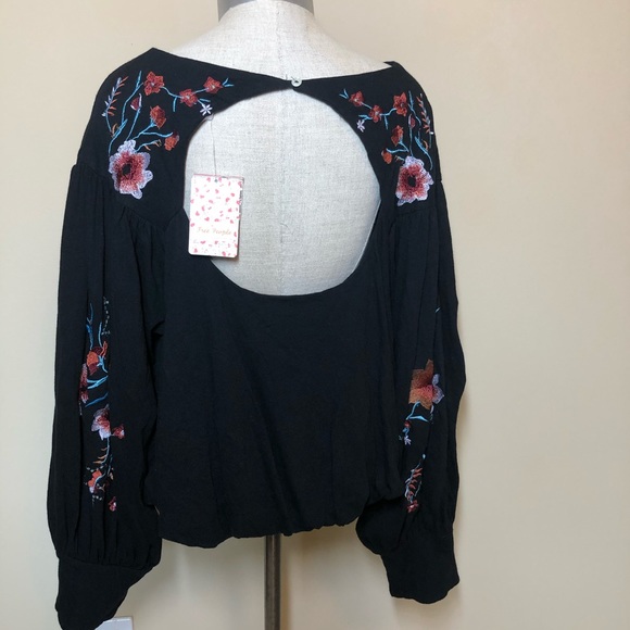 Free people lita embroidered balloon sleeve - Picture 3 of 7